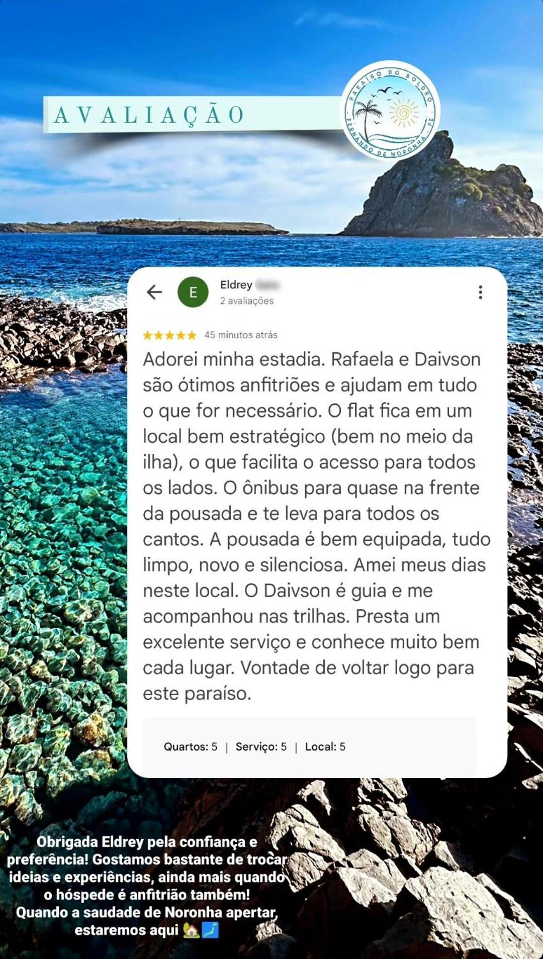 Paraiso Do Boldro Flat Fernando de Noronha Esterno foto